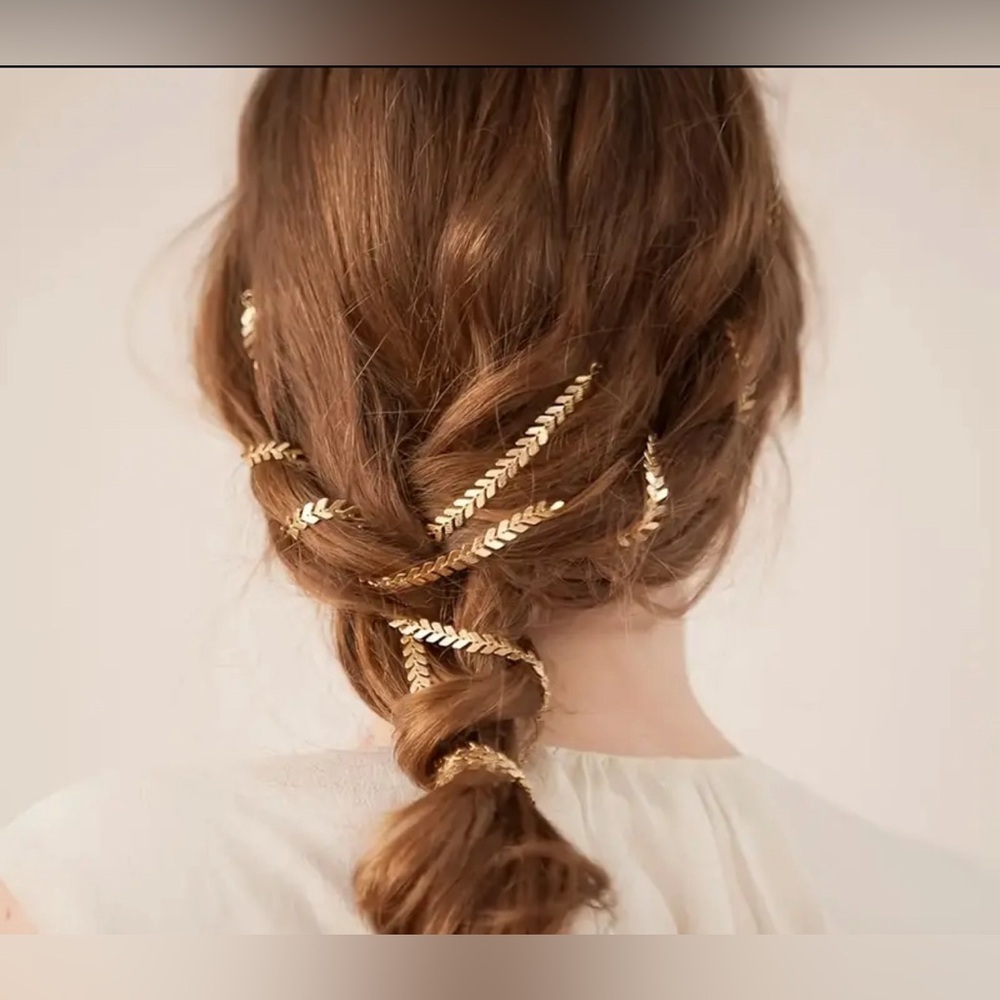 Luxury Wheat Chain bread Gold Hair Chain New ✨✨